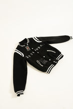 Load image into Gallery viewer, WrttnHouse Designer Varsity Jacket (Black)