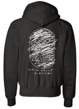 Load image into Gallery viewer, Originally Distinct x Champion Inside-Out Hoodie (Black)